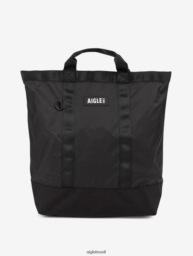 Aigle acessórios bolsa de viagem compactável preto homens RX2B88381