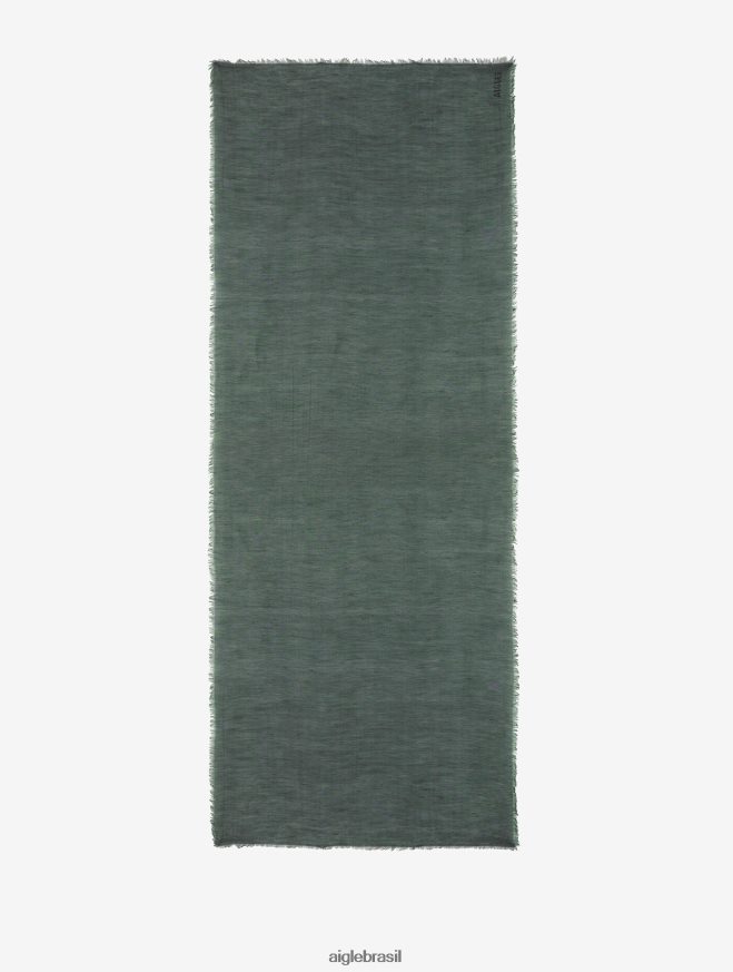 Aigle acessórios lenço de linho liso com franja discutir homens RX2B88416