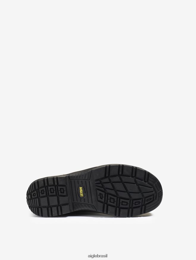 Aigle botas a bota de segurança de couro com isolamento à prova d'água marrom escuro homens RX2B88297