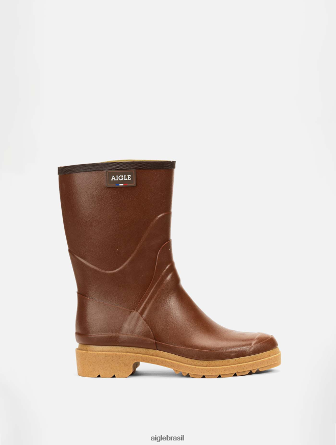 Aigle botas botas de chuva de tornozelo feitas na França âmbar homens RX2B88232