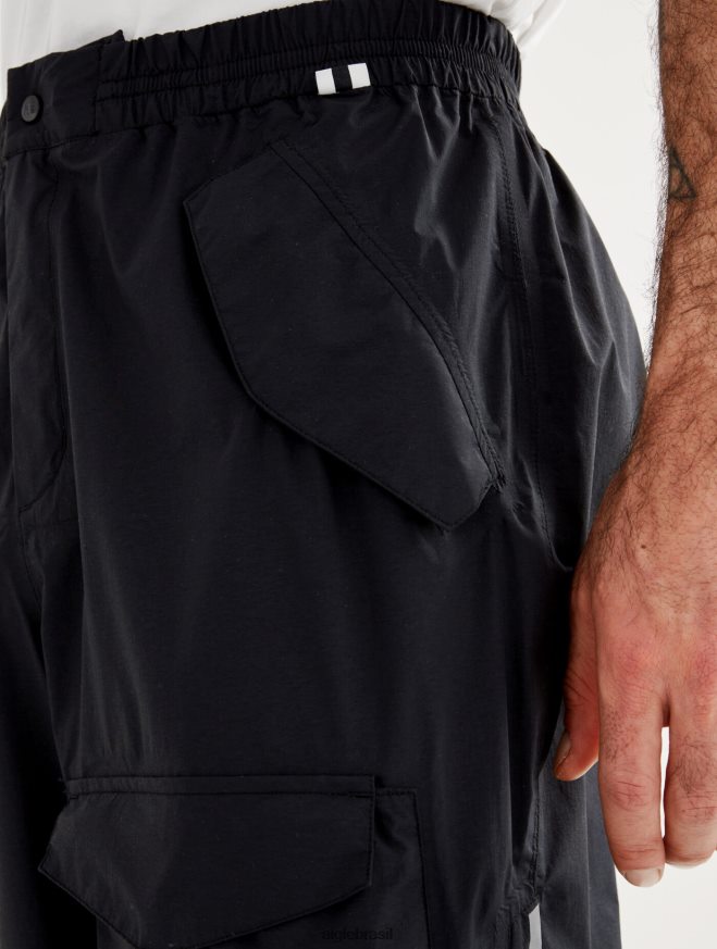 Aigle roupas calça mtd 25l preto homens RX2B8815