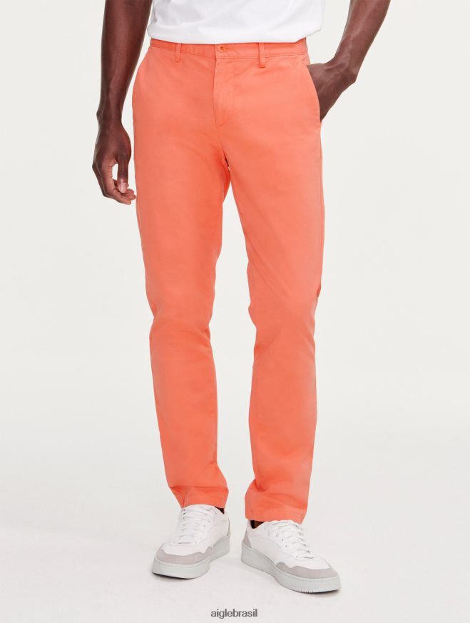 Aigle roupas calças chino abricó homens RX2B8859