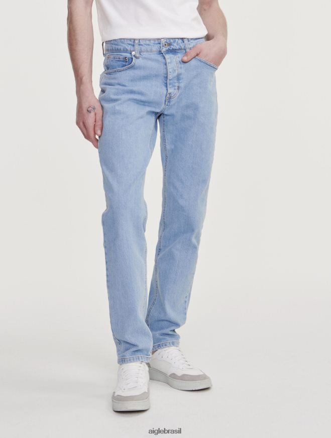 Aigle roupas jeans icônicos jeans escuro homens RX2B8844