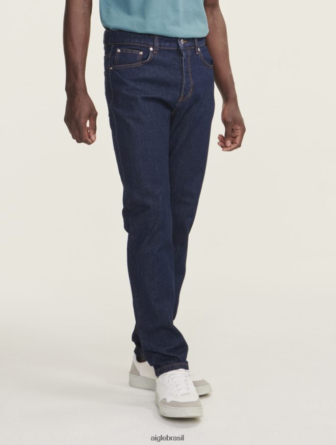 Aigle roupas jeans icônicos jeans escuro homens RX2B8876