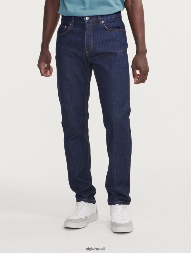 Aigle roupas jeans icônicos jeans escuro homens RX2B8876