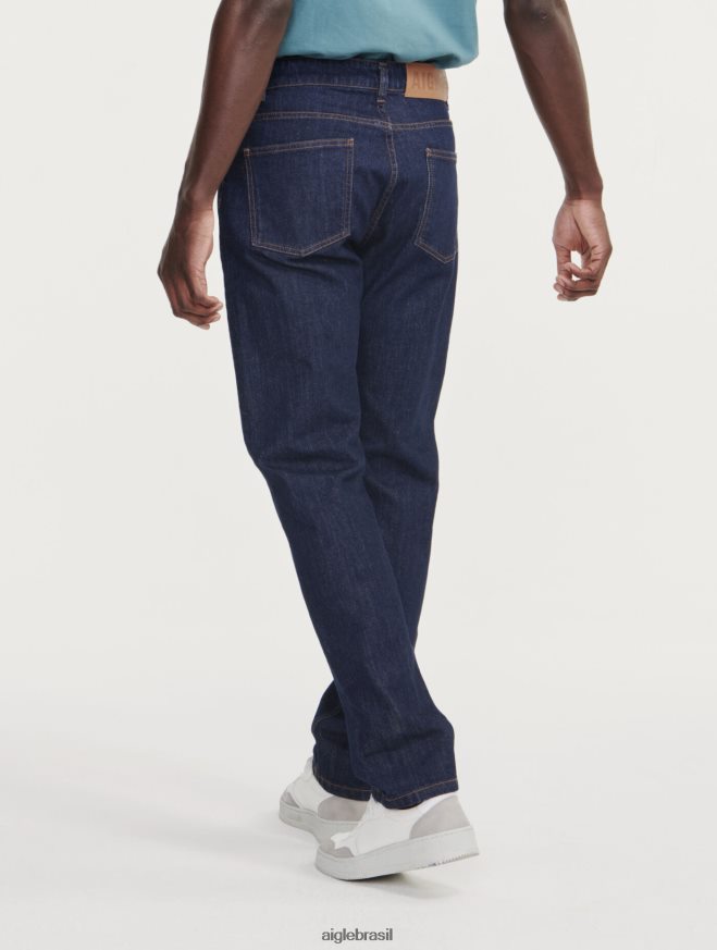 Aigle roupas jeans icônicos jeans escuro homens RX2B8876