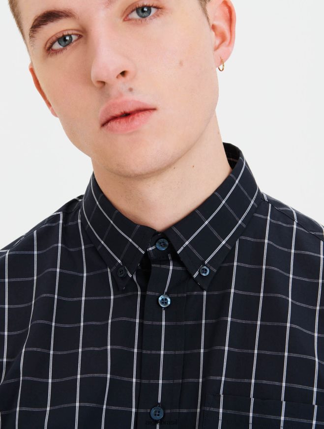 Aigle roupas camisa da verificação império ch homens RX2B8877