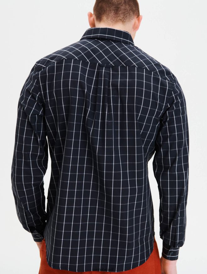 Aigle roupas camisa da verificação império ch homens RX2B8877