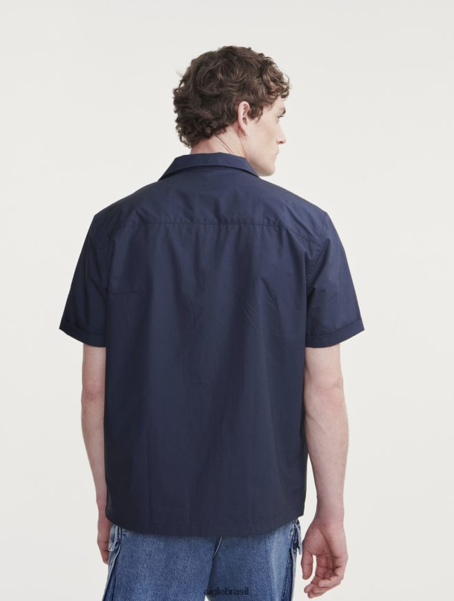 Aigle roupas camisa militar manga curta Império homens RX2B8849