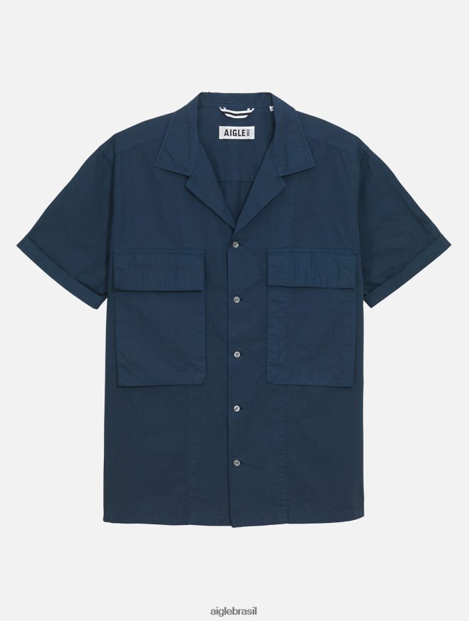 Aigle roupas camisa militar manga curta Império homens RX2B8849