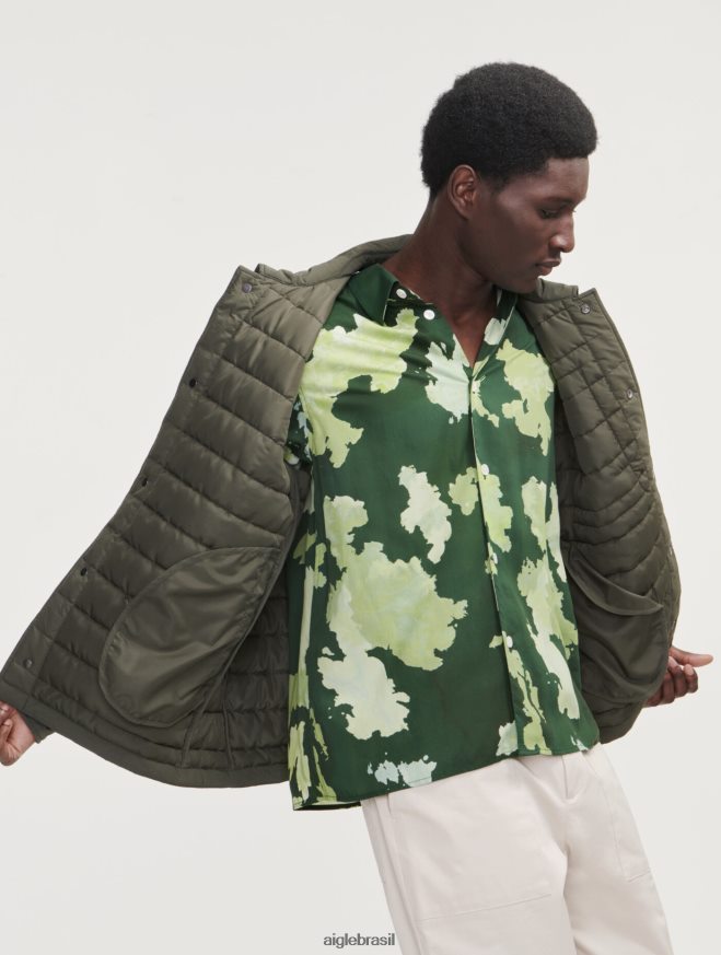 Aigle roupas jaqueta acolchoada repelente de água dupont sorona de comprimento médio advogado homens RX2B88176