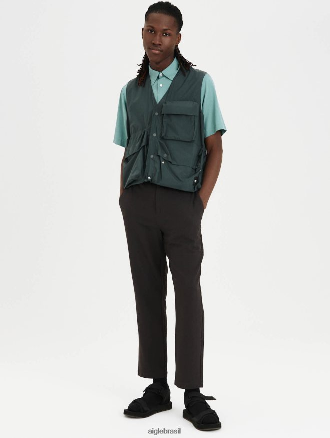 Aigle roupas jaqueta com decote em V urbano homens RX2B88198