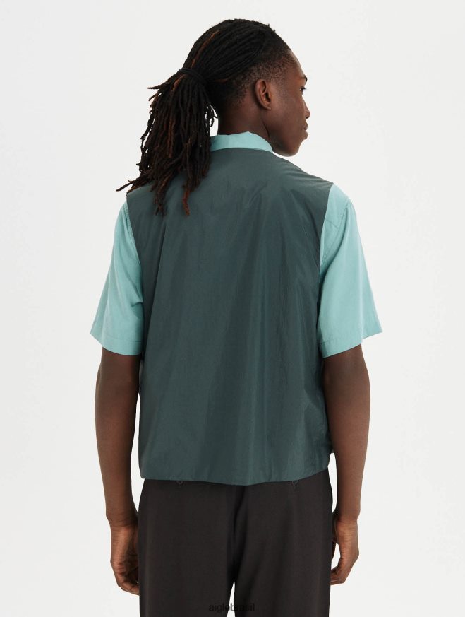 Aigle roupas jaqueta com decote em V urbano homens RX2B88198