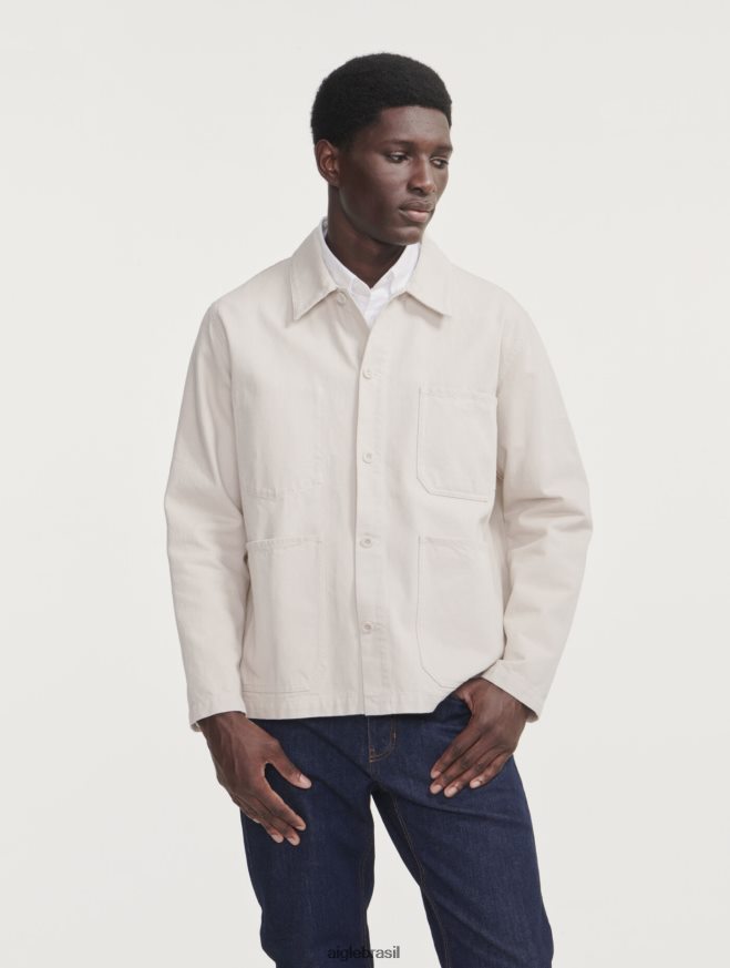 Aigle roupas jaqueta de trabalho de comprimento médio zibelina homens RX2B88206