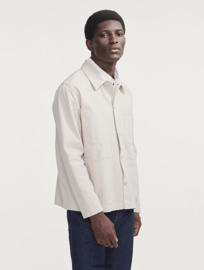 Aigle roupas jaqueta de trabalho de comprimento médio zibelina homens RX2B88206