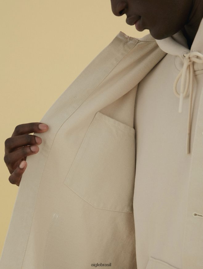 Aigle roupas jaqueta de trabalho de comprimento médio zibelina homens RX2B88206