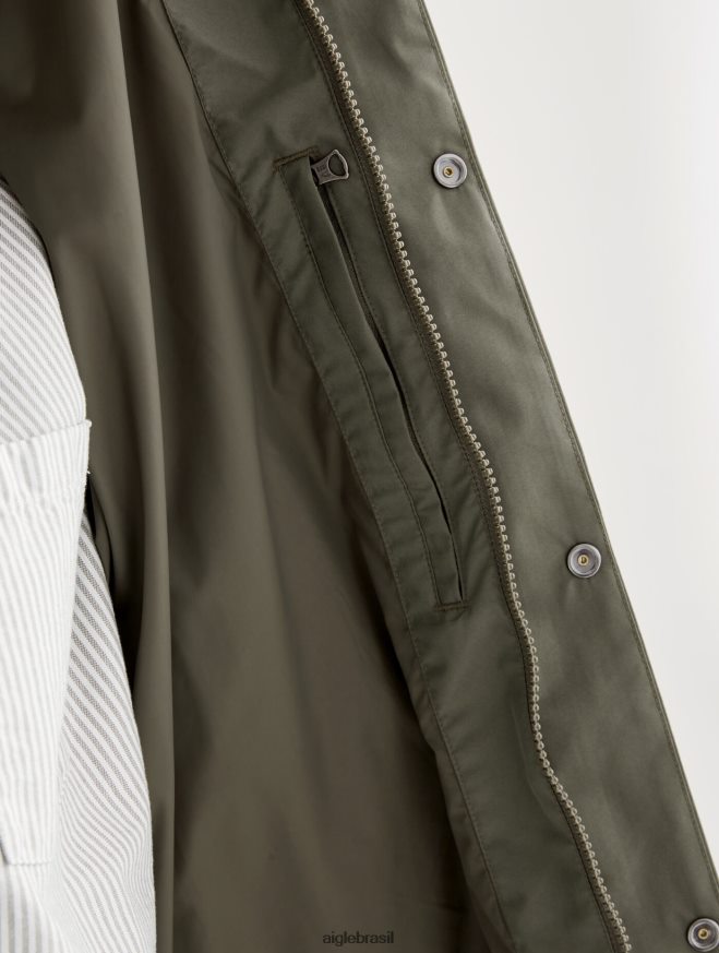 Aigle roupas jaqueta gore-tex com capuz curto taillis homens RX2B88208