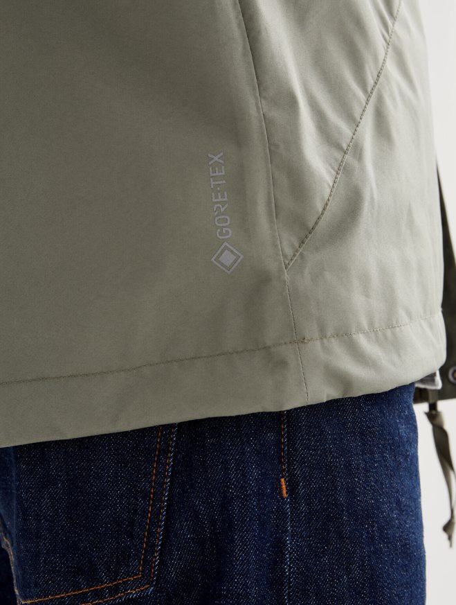 Aigle roupas jaqueta gore-tex com capuz curto taillis homens RX2B88208