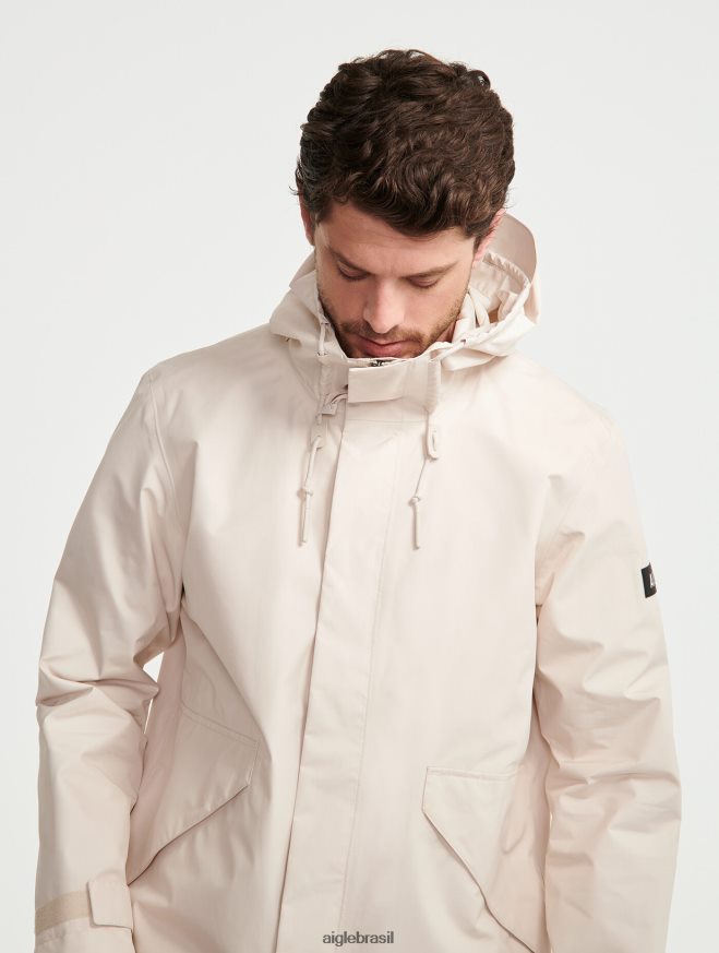 Aigle roupas jaqueta gore-tex com capuz curto zibelina homens RX2B88200