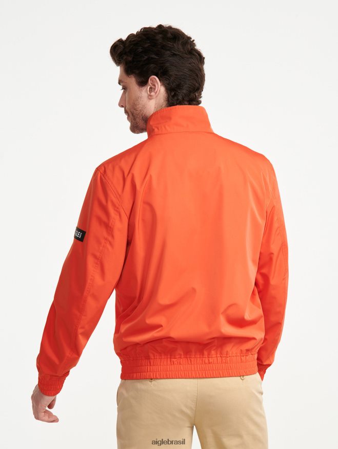 Aigle roupas jaqueta impermeável curta Harissa homens RX2B88218