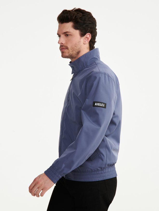 Aigle roupas jaqueta impermeável curta marais homens RX2B88186