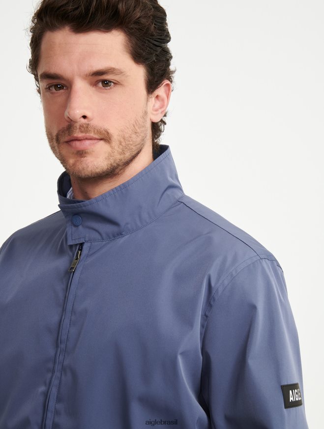 Aigle roupas jaqueta impermeável curta marais homens RX2B88186