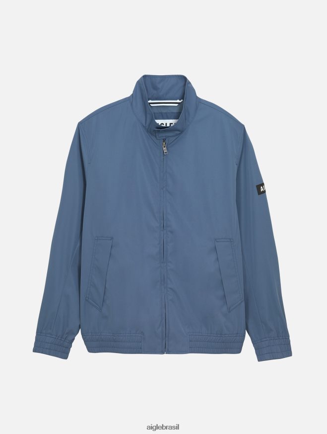 Aigle roupas jaqueta impermeável curta marais homens RX2B88186