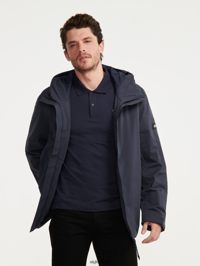 Aigle roupas jaqueta mtd acolchoada dupont sorona com capuz e comprimento médio Império homens RX2B88216