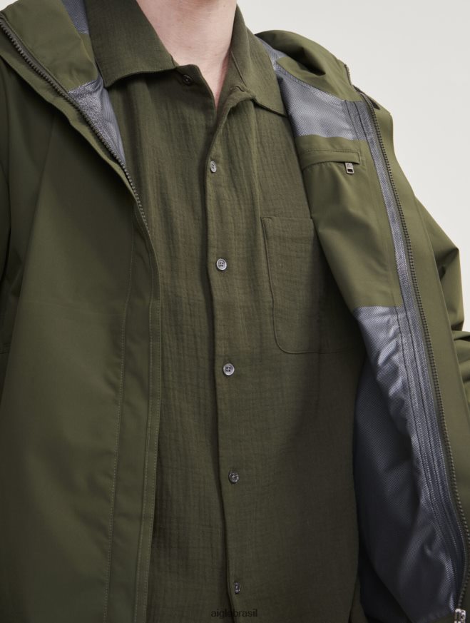 Aigle roupas jaqueta mtd com capuz curto advogado homens RX2B88161