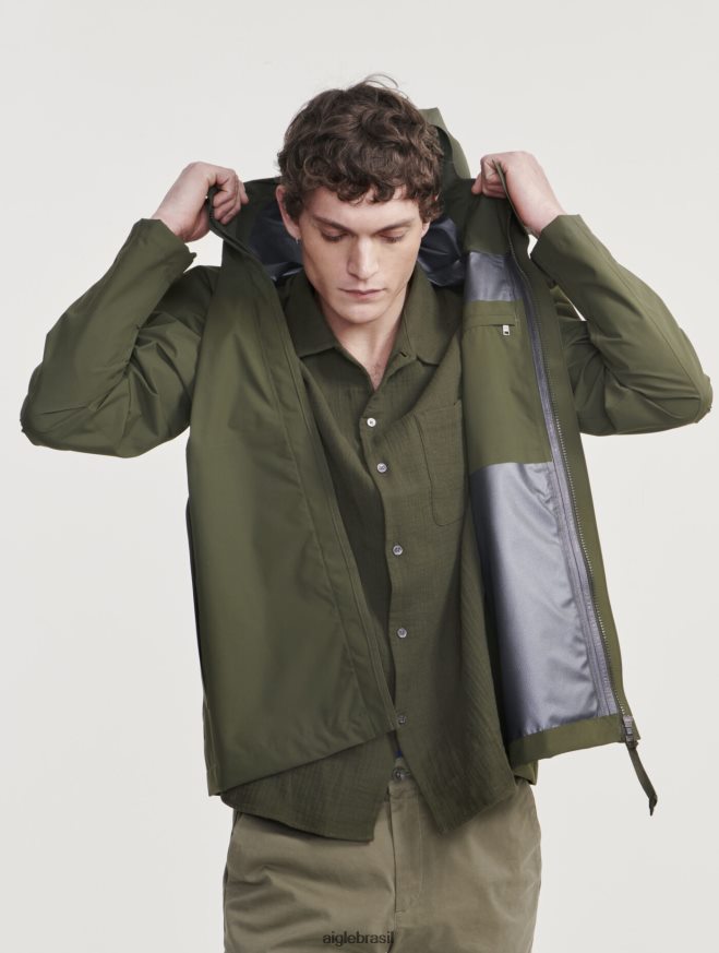 Aigle roupas jaqueta mtd com capuz curto advogado homens RX2B88161