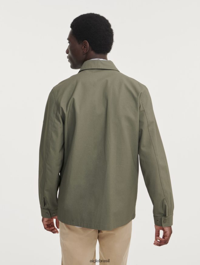 Aigle roupas jaqueta safari com revestimento curto taillis homens RX2B88221