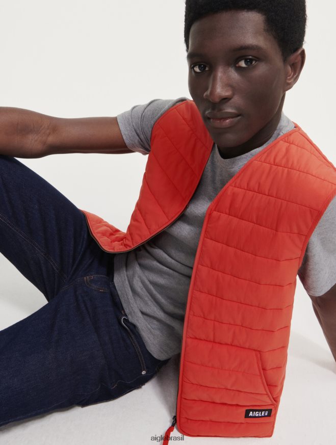 Aigle roupas colete curto dupont sorona acolchoado wr sem mangas Harissa homens RX2B88196
