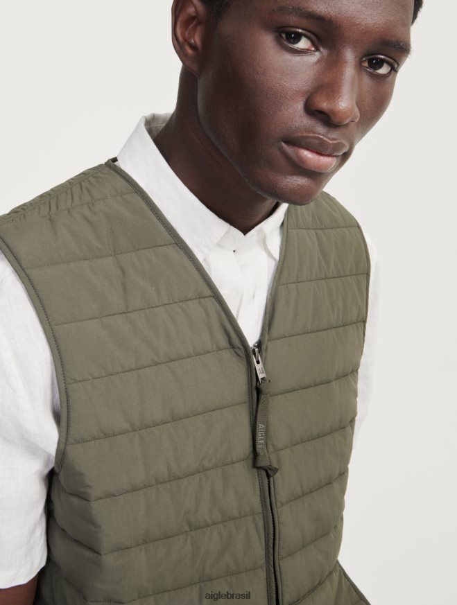 Aigle roupas colete curto dupont sorona acolchoado wr sem mangas advogado homens RX2B88179