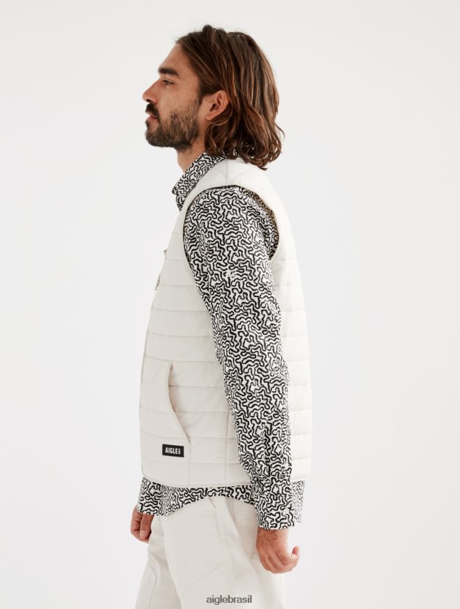 Aigle roupas colete curto dupont sorona acolchoado wr sem mangas zibelina homens RX2B88187