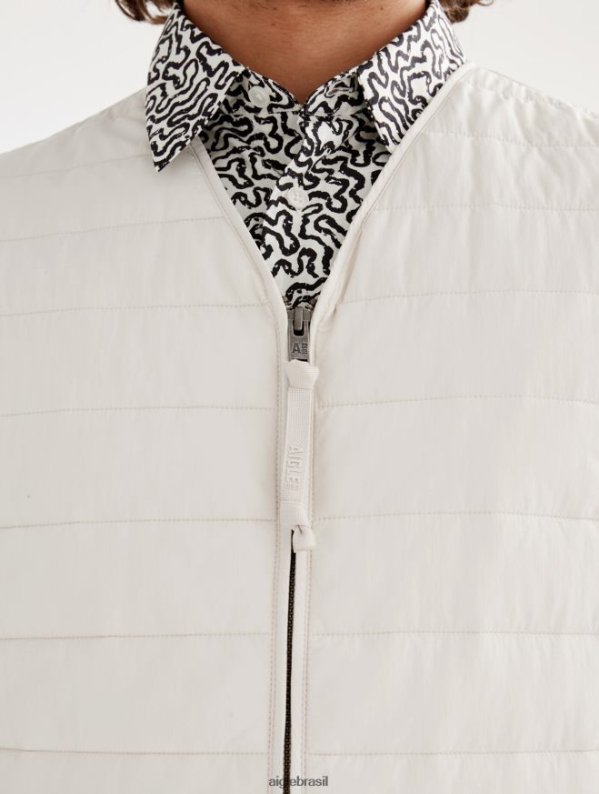 Aigle roupas colete curto dupont sorona acolchoado wr sem mangas zibelina homens RX2B88187