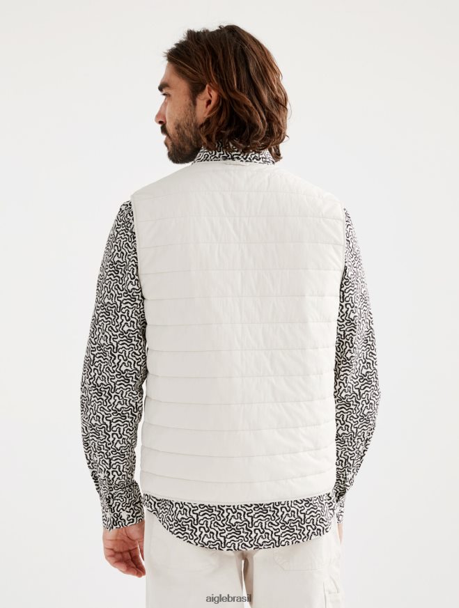 Aigle roupas colete curto dupont sorona acolchoado wr sem mangas zibelina homens RX2B88187