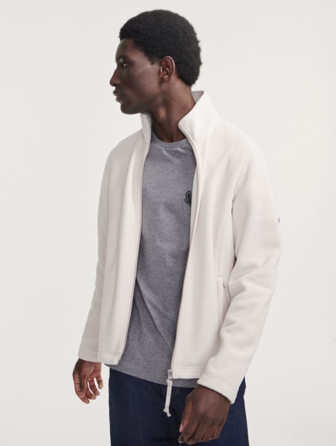 Aigle roupas lã de microfibra com zíper zibelina homens RX2B8861