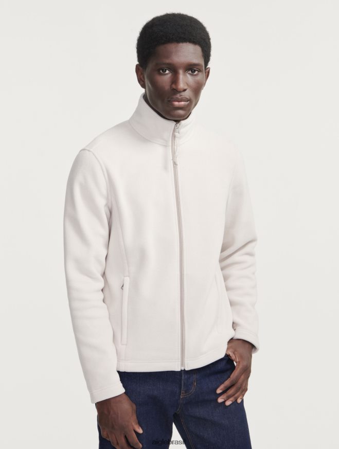 Aigle roupas lã de microfibra com zíper zibelina homens RX2B8861