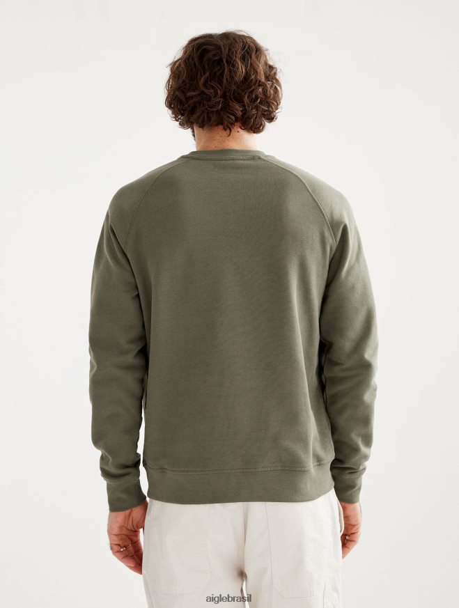 Aigle roupas moletom bordado com gola redonda taillis homens RX2B8880