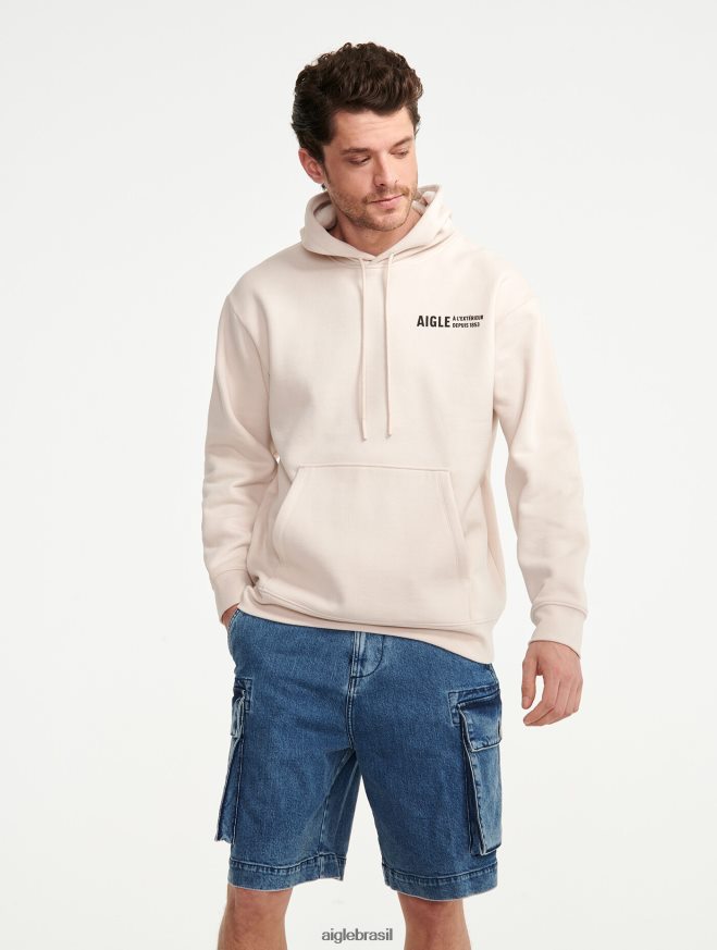 Aigle roupas moletom com capuz estampado zibelina homens RX2B8837