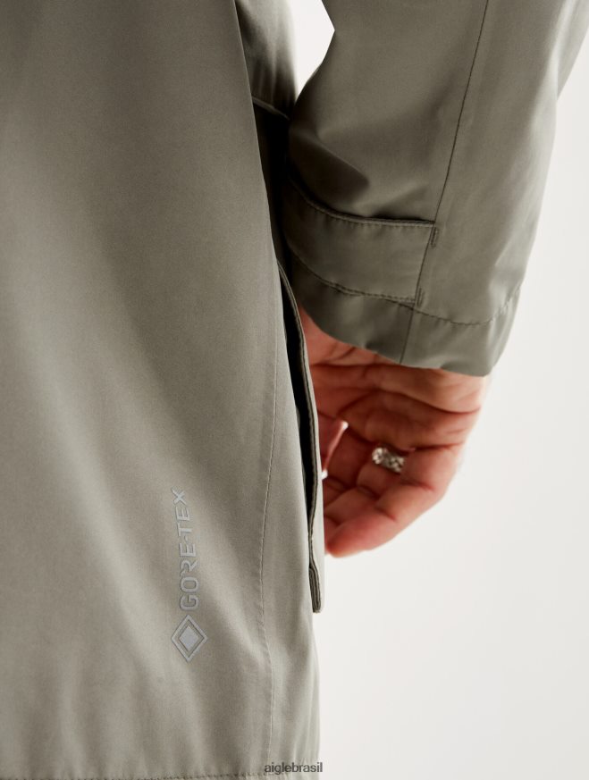 Aigle roupas parka curta gore-tex com capuz destacável taillis eu homens RX2B88169