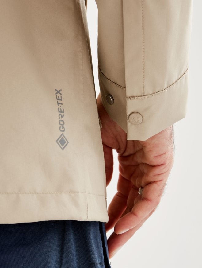 Aigle roupas parka curta gore-tex com capuz destacável vime eu homens RX2B88220