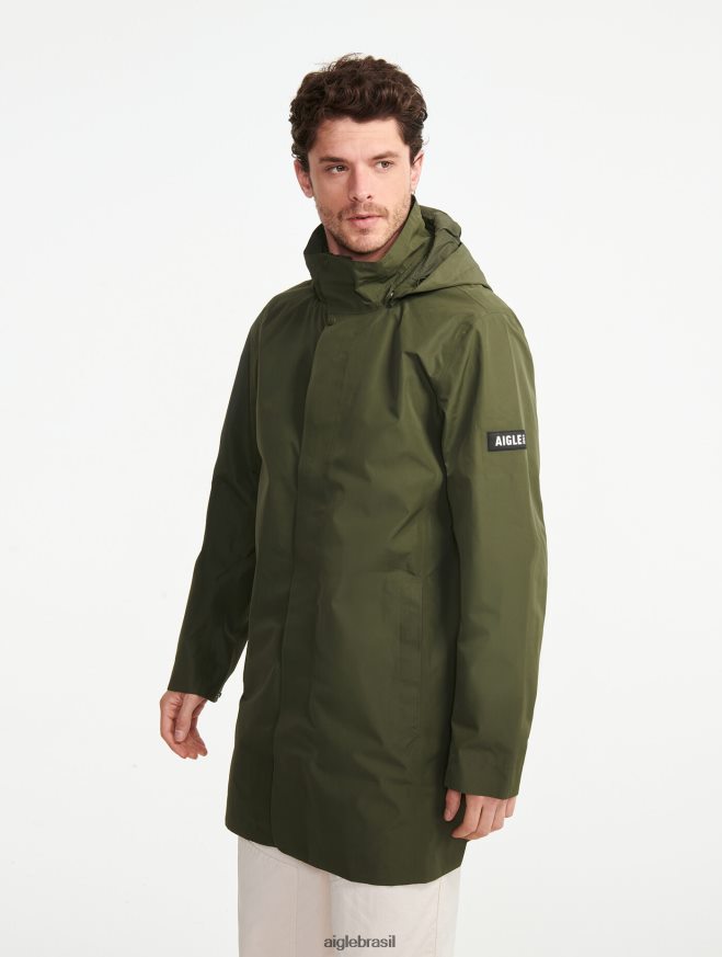 Aigle roupas parka gore-tex com capuz longo advogado homens RX2B88171