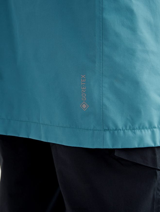 Aigle roupas parka longa gore-tex paclite com capuz duplo hidro homens RX2B88193