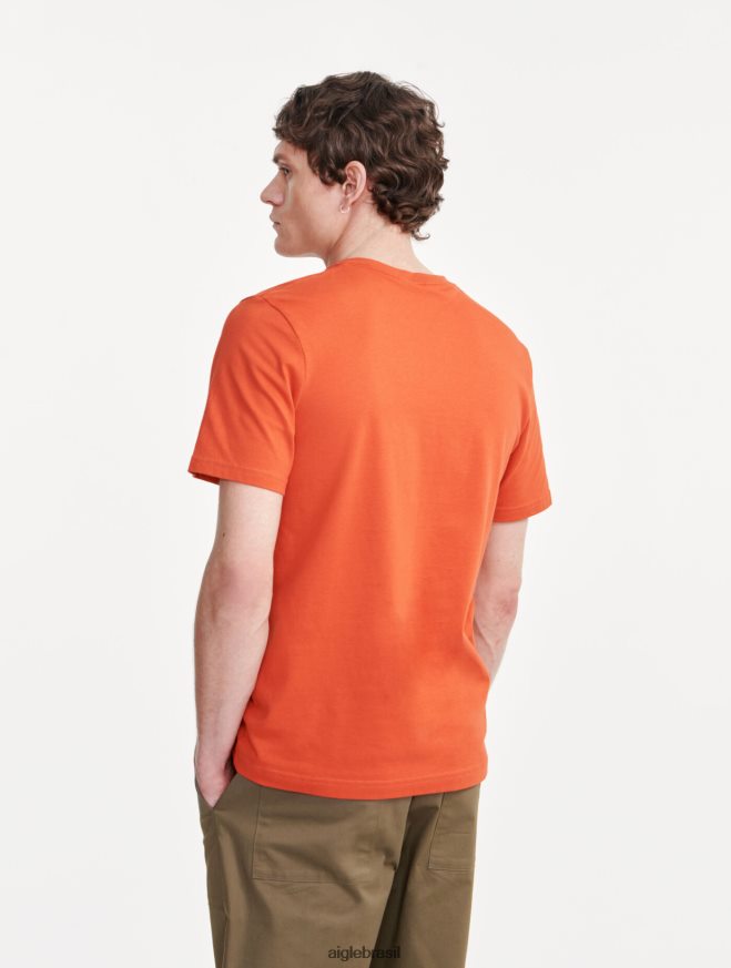 Aigle roupas camiseta com gola redonda Harissa homens RX2B8840