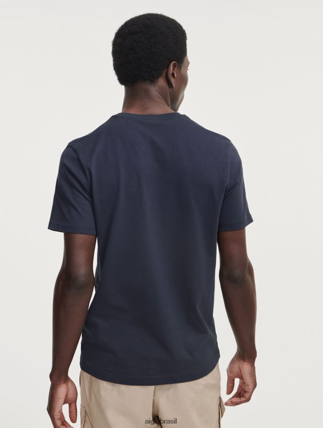 Aigle roupas camiseta com gola redonda Império homens RX2B88102