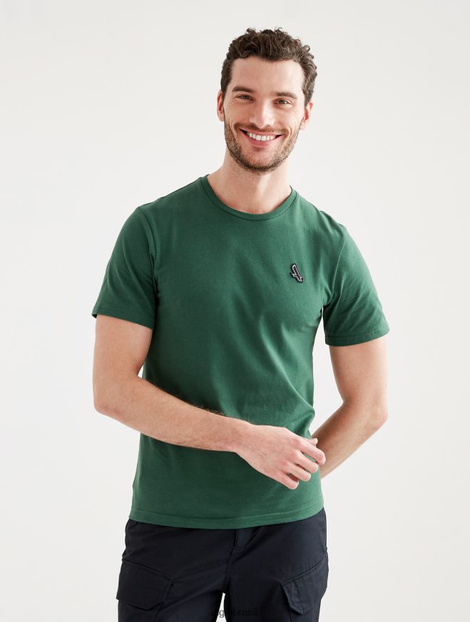 Aigle roupas camiseta com gola redonda botânico homens RX2B88113