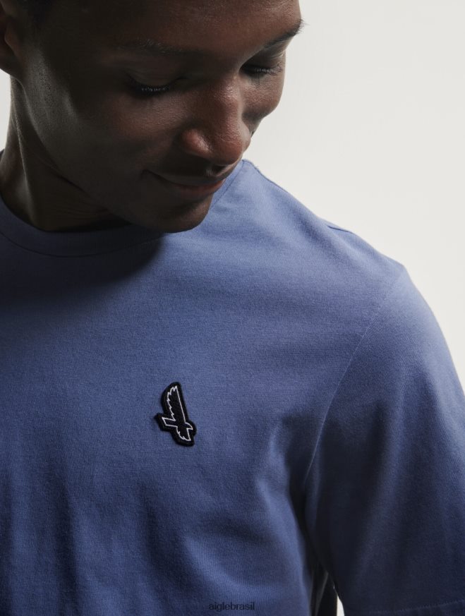 Aigle roupas camiseta com gola redonda marais homens RX2B8824