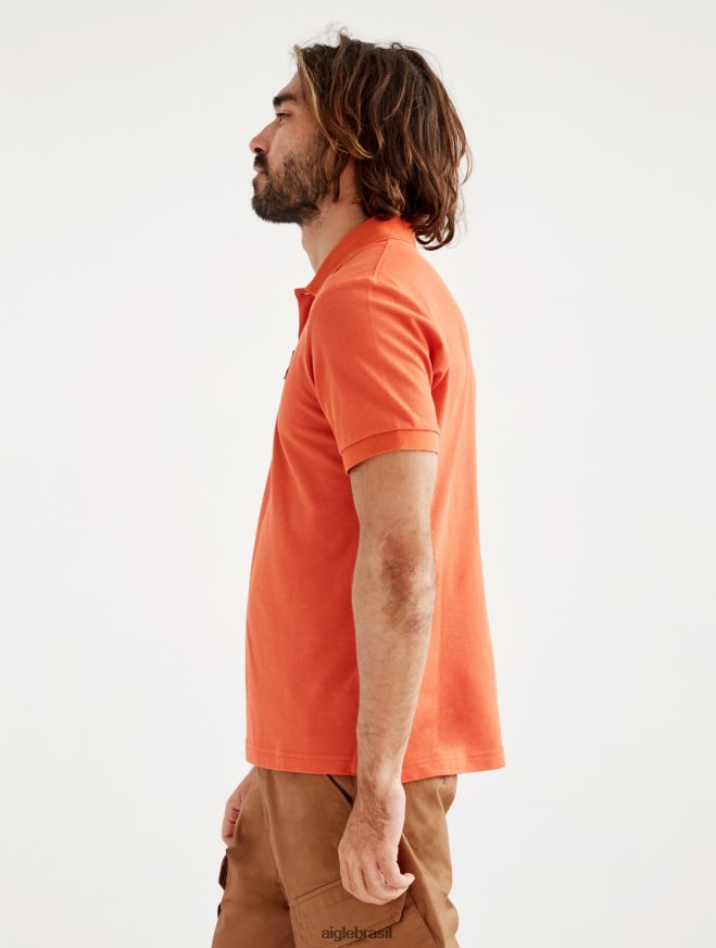 Aigle roupas polo de manga curta e secagem rápida Harissa homens RX2B888