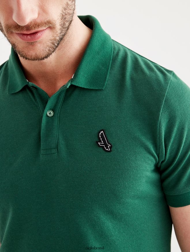 Aigle roupas polo de manga curta e secagem rápida botânico homens RX2B8894